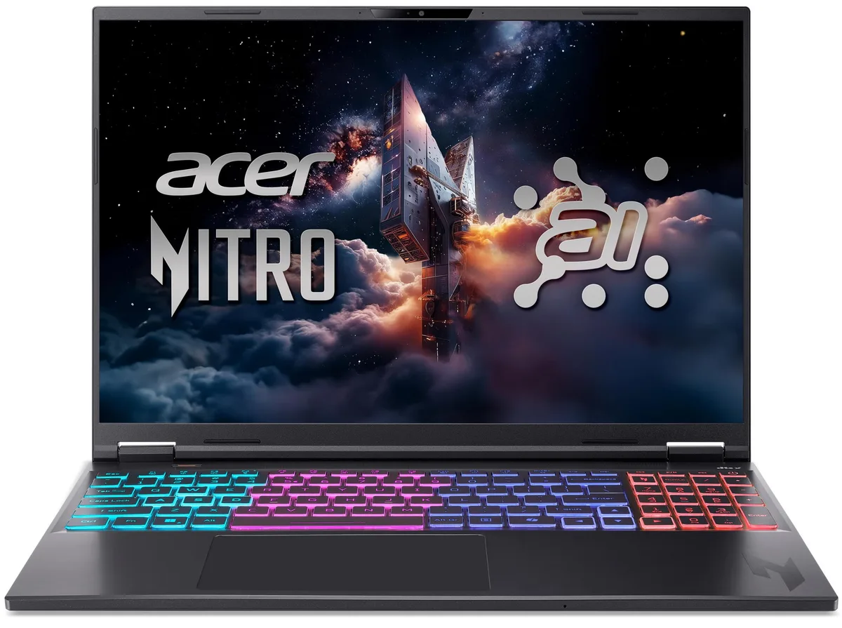 Ноутбук Acer Nitro 16S AN16S-61 16" WQXGA IPS, AMD R7-350, 32GB, F1TB, NVD5070Ti-12, Lin, чорний