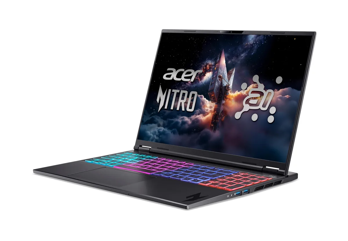 Ноутбук Acer Nitro 16S AN16S-61 16" WQXGA IPS, AMD R7-350, 32GB, F1TB, NVD5070Ti-12, Lin, черный.