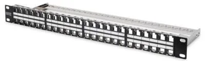 Рама DIGITUS 19", 1U, для складальної патч-панелі 48 портів, чорна