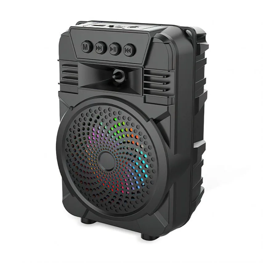 Портативна колонка Bluetooth 8W чорна 140х109х210 мм