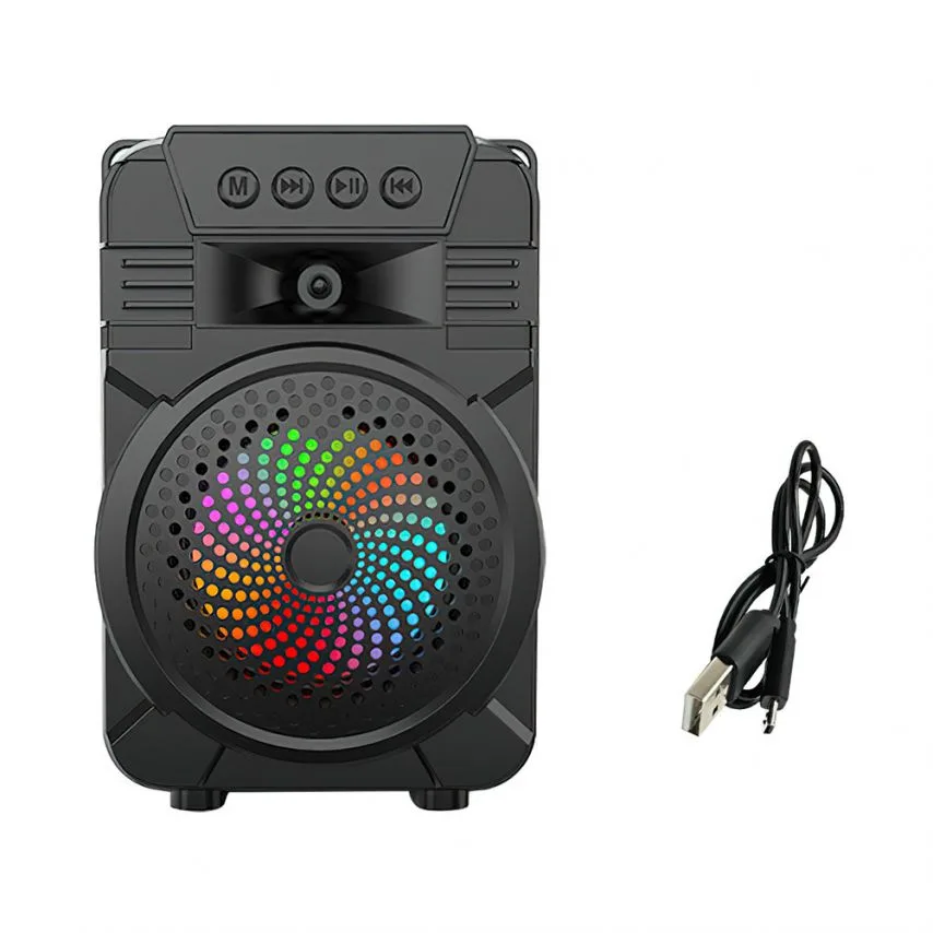 Портативна колонка Bluetooth 8W чорна 140х109х210 мм
