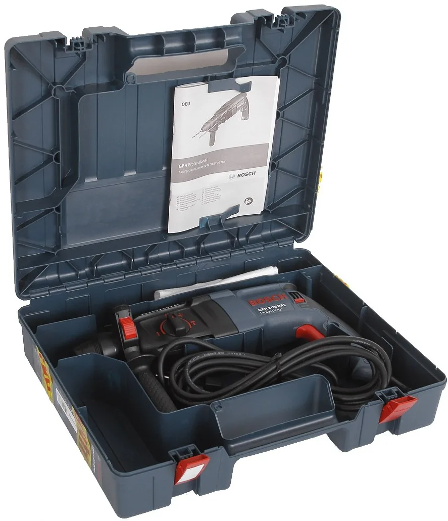 Перфоратор Bosch Professional GBH 2-26 DRE SDS-plus 800 Вт, 2.7 Дж, 2.8 кг з L-кейсом.