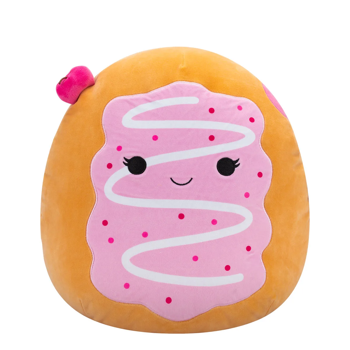 М'яка іграшка Squishmallows поліестер 36 см Вишневий пончик