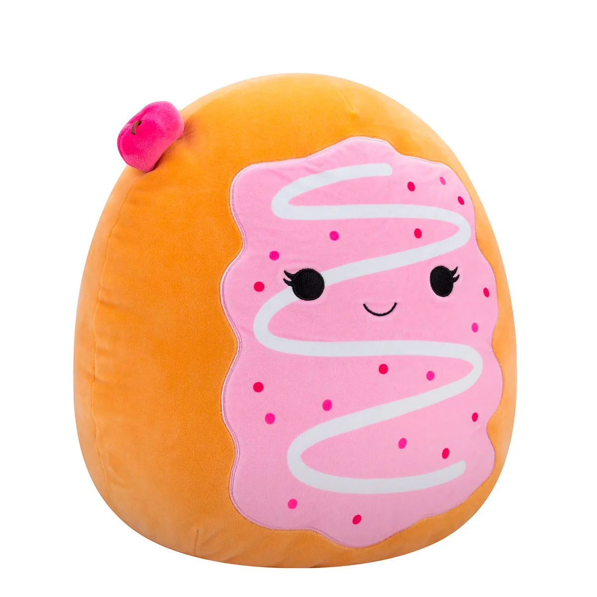 М'яка іграшка Squishmallows поліестер 36 см Вишневий пончик