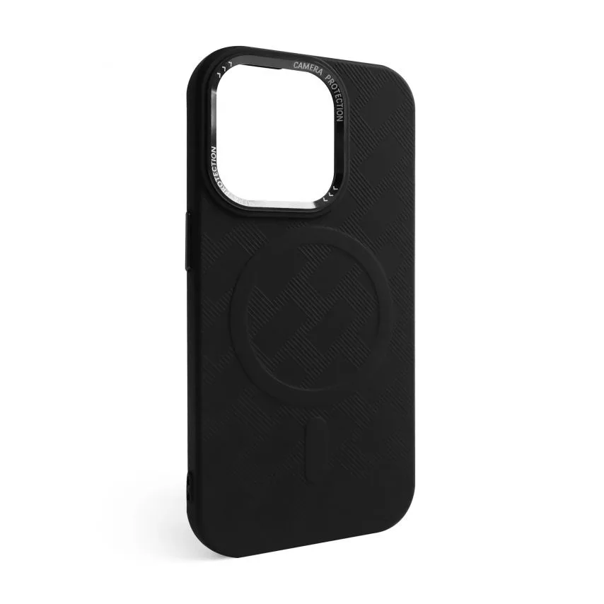 Чохол MagSafe Textured для Apple iPhone 16 Pro Max силікон чорний
