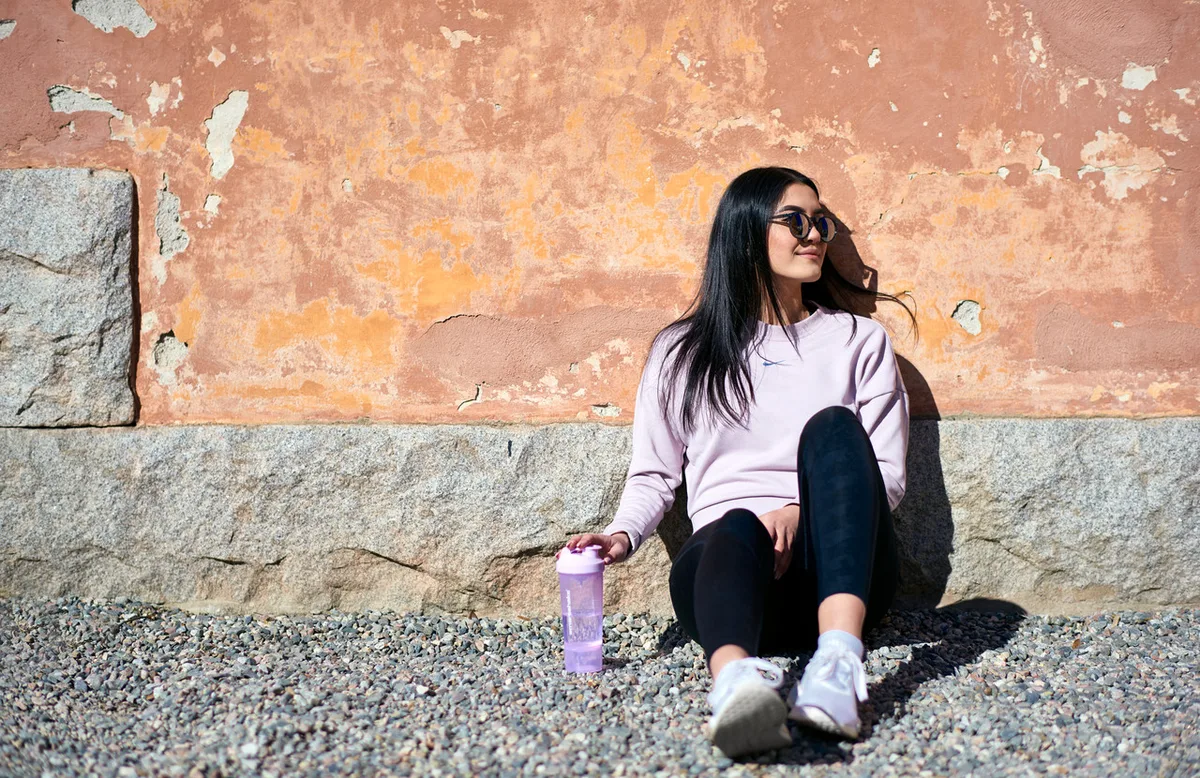 Шейкер спортивний SmartShake пластик 500 мл рожевий