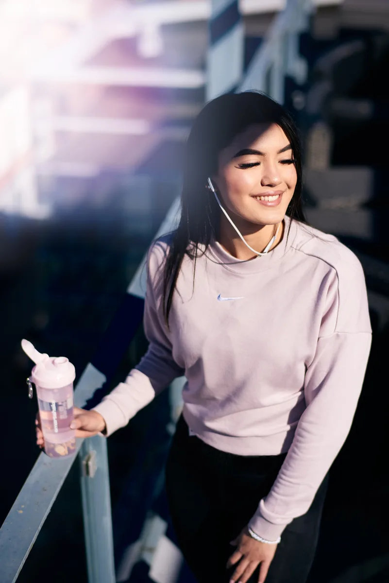 Шейкер спортивний SmartShake пластик 500 мл рожевий