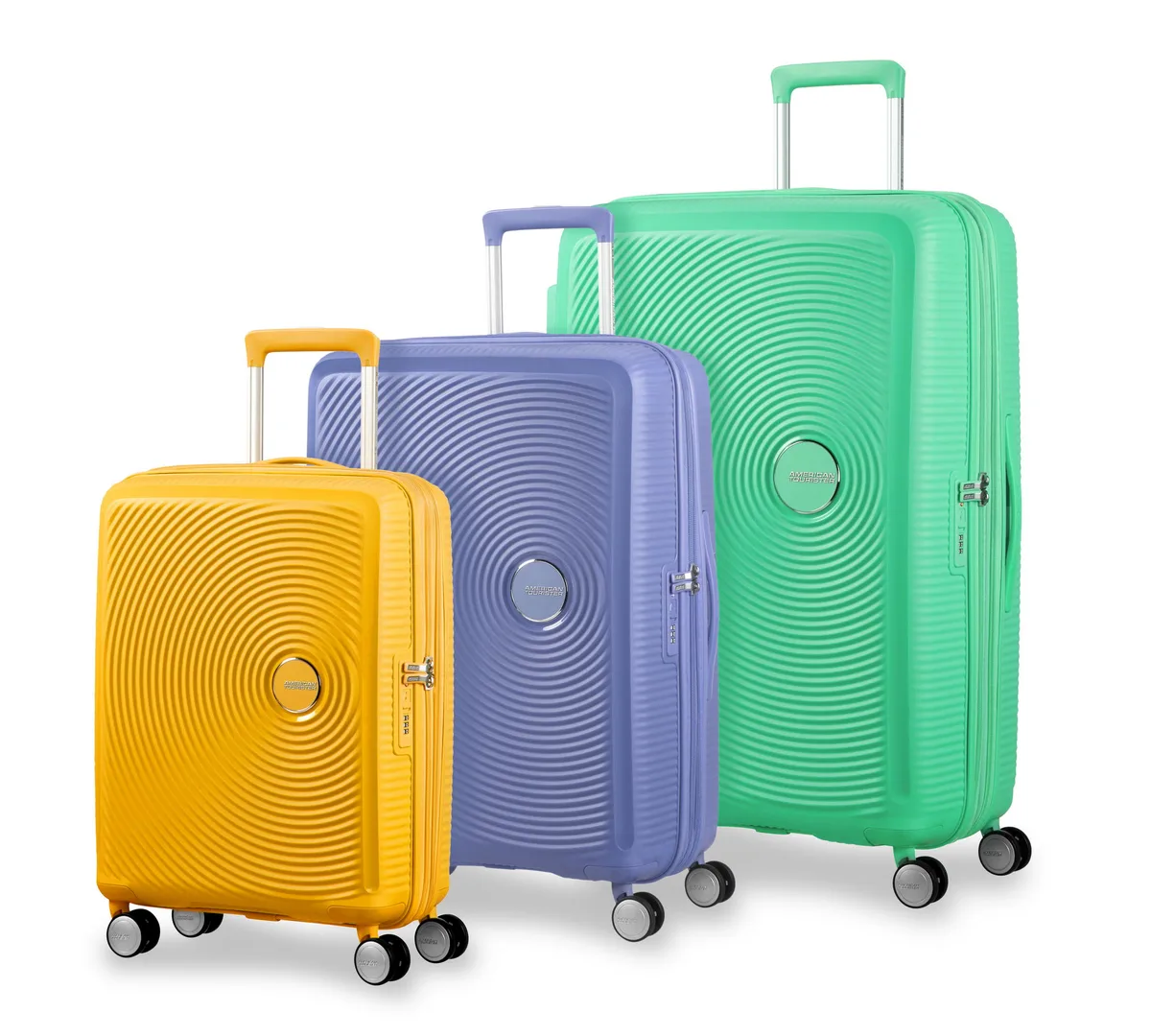 Валіза American Tourister, Soundbox, поліпропілен, мала, 55см, 35.5/41л, TSA, 4 колеса, EXP, бірюзовий