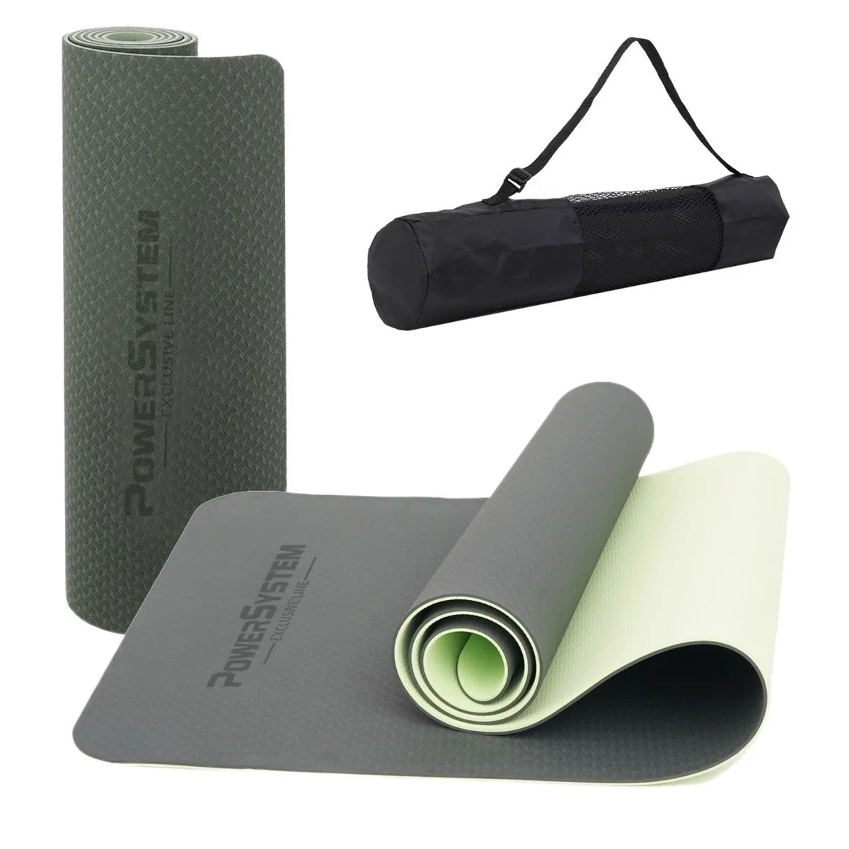 Килимок для йоги Active Point TPE 183х61 см Зелений