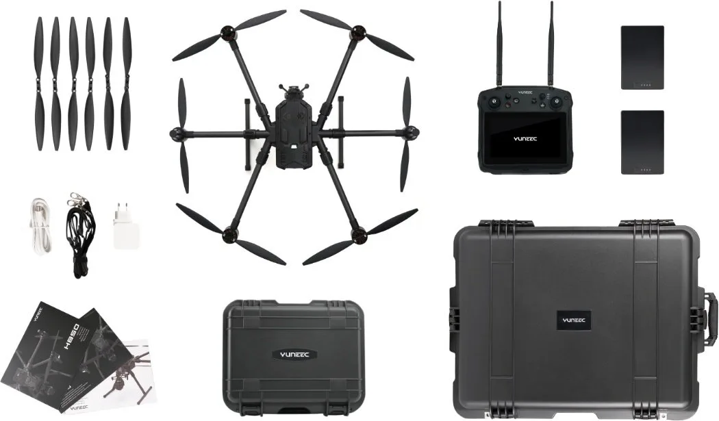 Дрон Yuneec H850 RTF/RTK T1, 2 аккумулятора, транспортный кейс, универсальная нагрузка.