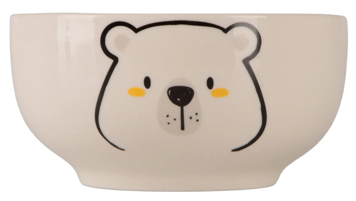 Набор для завтрака Happy Bear, фарфор, 2 предмета, 340 мл, 350 мл.