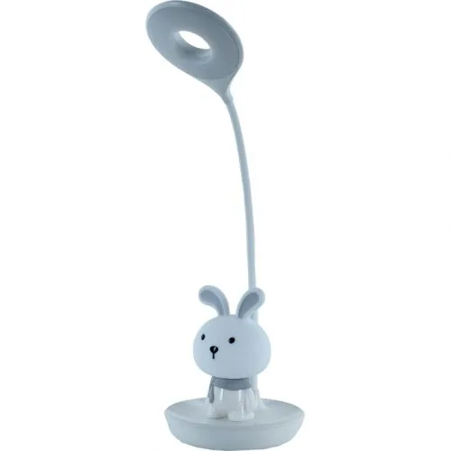 Настольная лампа LED с аккумулятором Bunny белая для чтения и ночник.