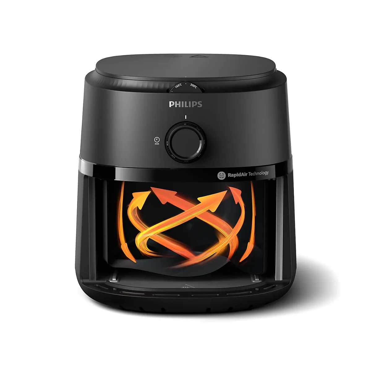 Мультифункційна піч Philips Ovi S, 1300Вт, чаша об'ємом 3.4л, механічне управління, пластиковий корпус, чорного кольору.