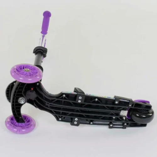 Самокат для детей Best Scooter 5в1 с сидением и светящимися PU колесами для прогулок и развлечений.