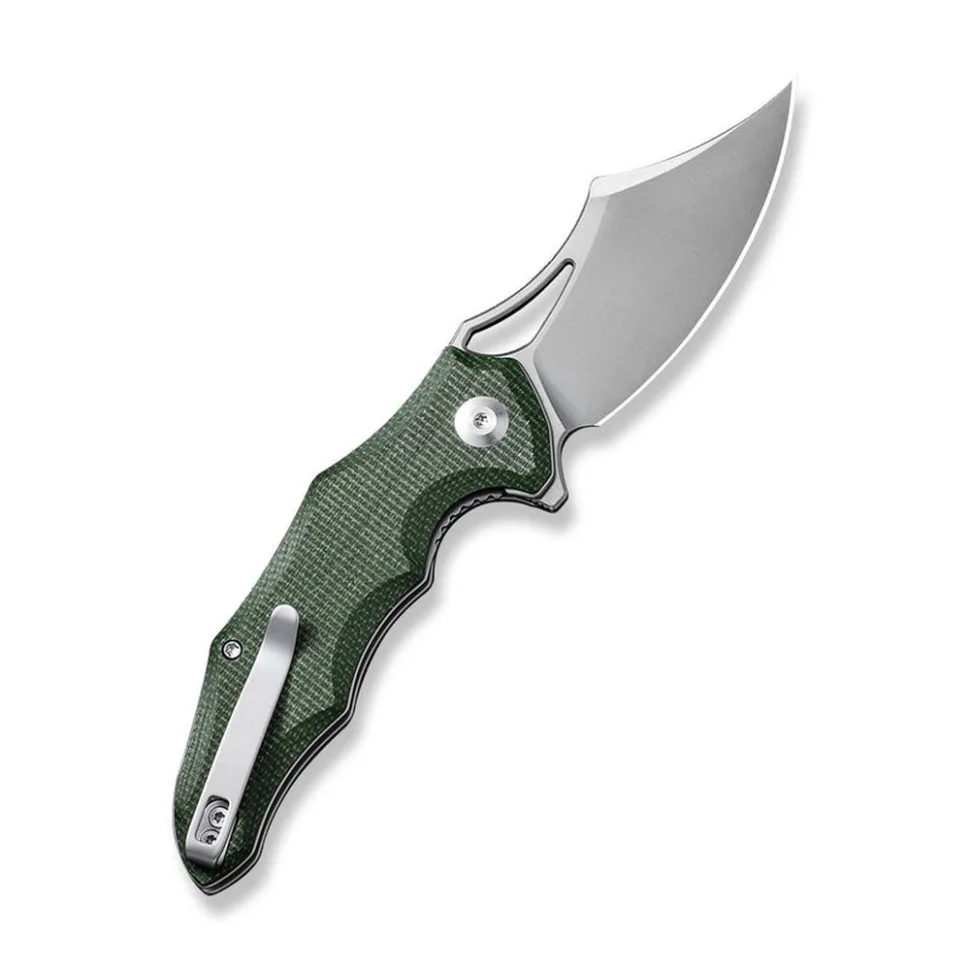 Ніж складаний Civivi 14C28N 7,9 см Micarta темно-зелений