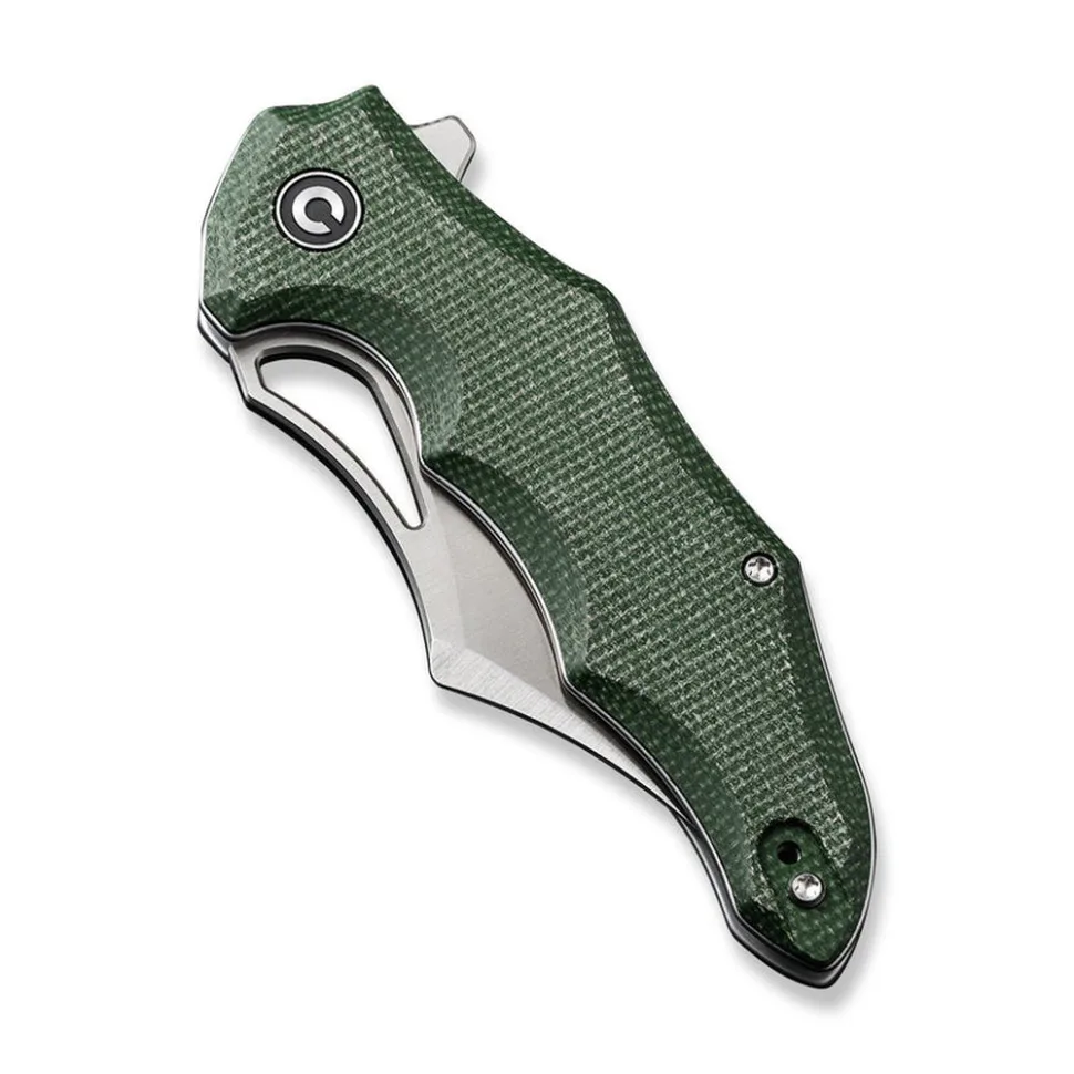 Ніж складаний Civivi 14C28N 7,9 см Micarta темно-зелений