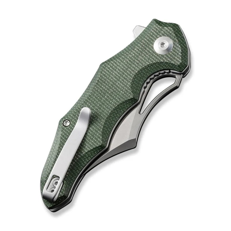 Ніж складаний Civivi 14C28N 7,9 см Micarta темно-зелений
