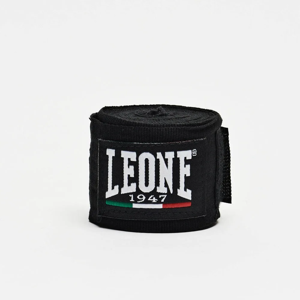 Боксерські бинти Leone бавовна 2,5 м чорні 2 шт.