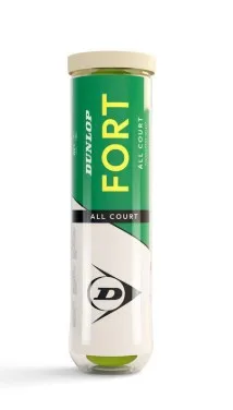 М'ячі для тенісу Dunlop Гума жовтий 4 шт пластикова банка