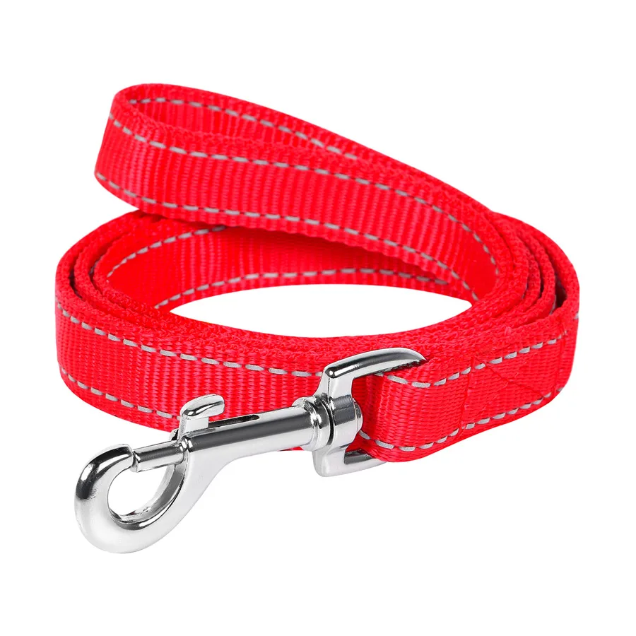 Поводок Dog Extreme двойной нейлоновый 25мм x 122см красный