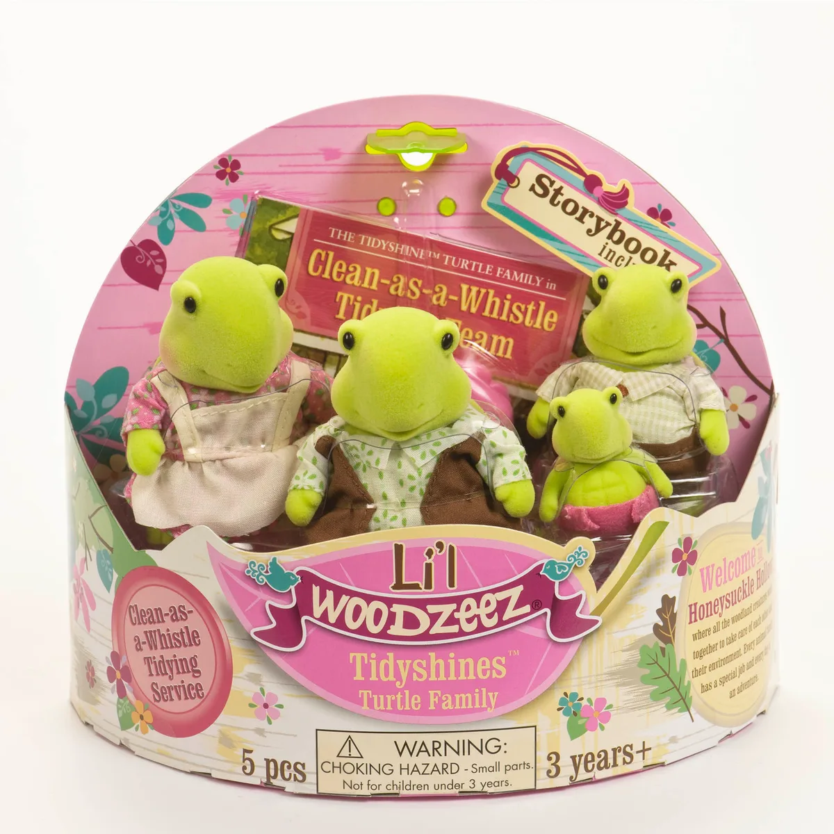 Набір фігурок Li`l Woodzeez Сім'я Черепашок 4од, книжка EN