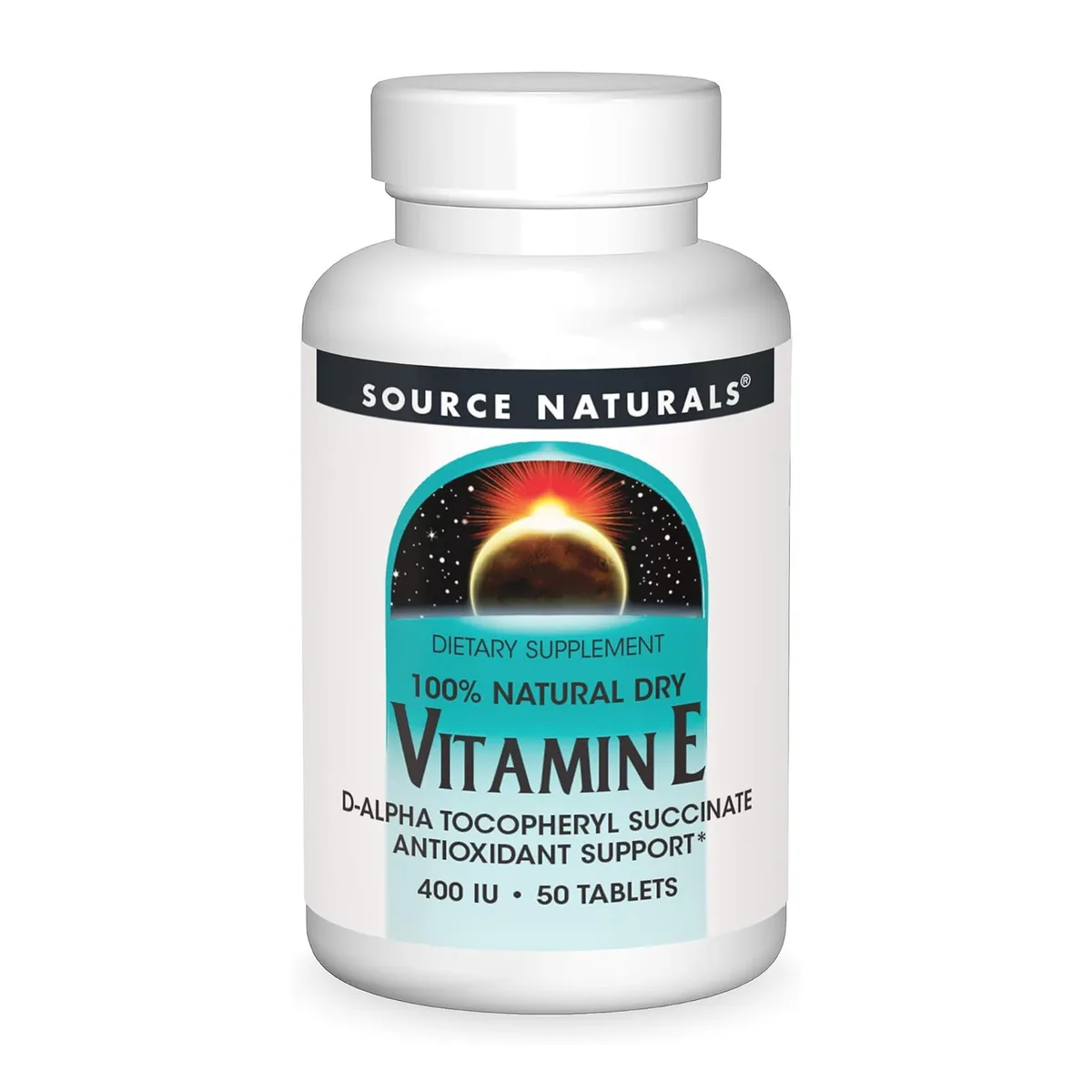 Вітамін E Source Naturals D-Alpha Токоферол 400 МО 50 таблеток