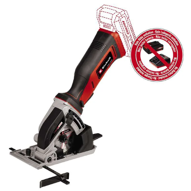 Акумуляторна дискова пила Einhell TE-CS 18/89LI - Solo PXC 18В 89х10мм 1.72кг без батареї та зарядного пристрою.
