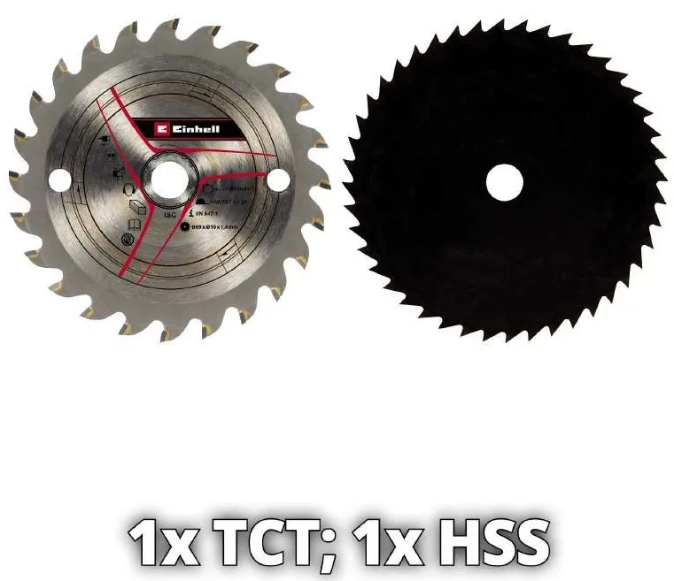 Акумуляторна дискова пила Einhell TE-CS 18/89LI - Solo PXC 18В 89х10мм 1.72кг без батареї та зарядного пристрою.