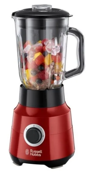 Стаціонарний блендер Russell Hobbs 650 Вт скляний 1,5 л червоний