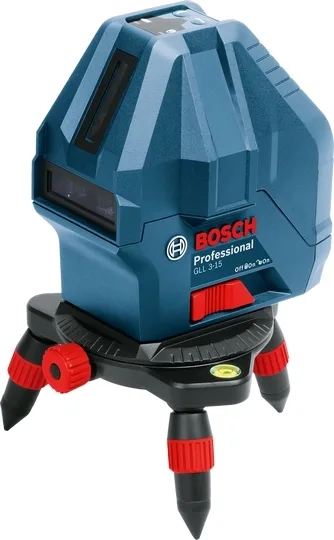 Лазерний рівень Bosch Professional GLL 3-15X до 15м ±0.2мм/м з зеленим променем, 1 точка вертикалі.