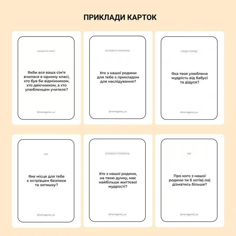 Карточна гра Memo Games 150 карток картонна для всіх поколінь