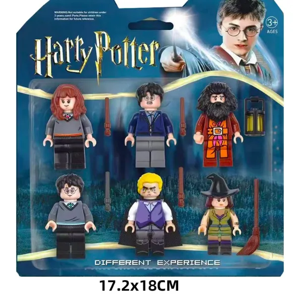 Набір фігурок Harry Potter 6 шт пластик 18х17,2 см різні кольори