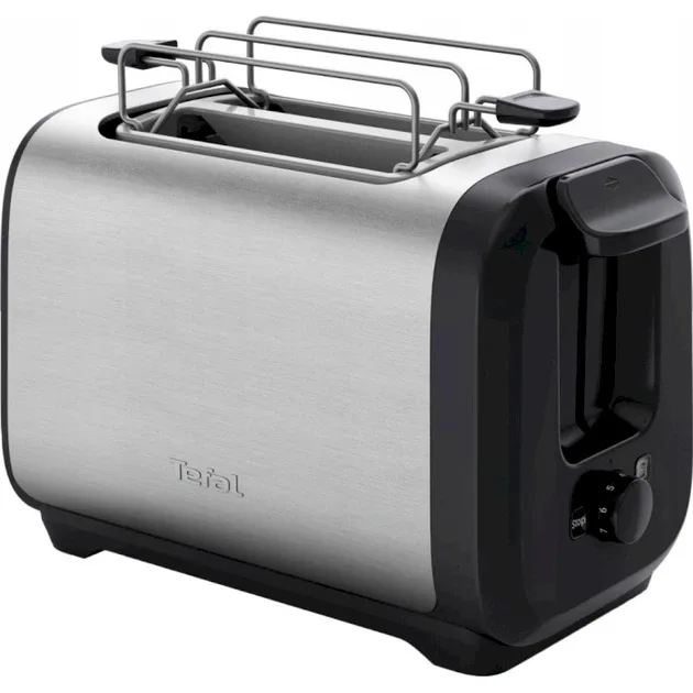 Тостер Tefal Нержавіюча сталь 2 слоти Чорний 1100 Вт