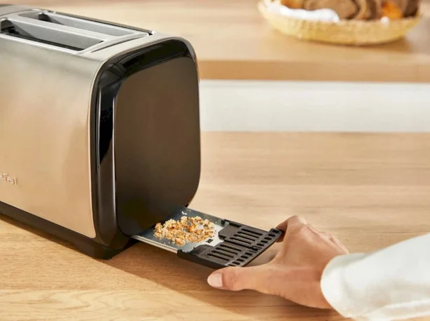 Тостер Tefal Нержавіюча сталь 2 слоти Чорний 1100 Вт