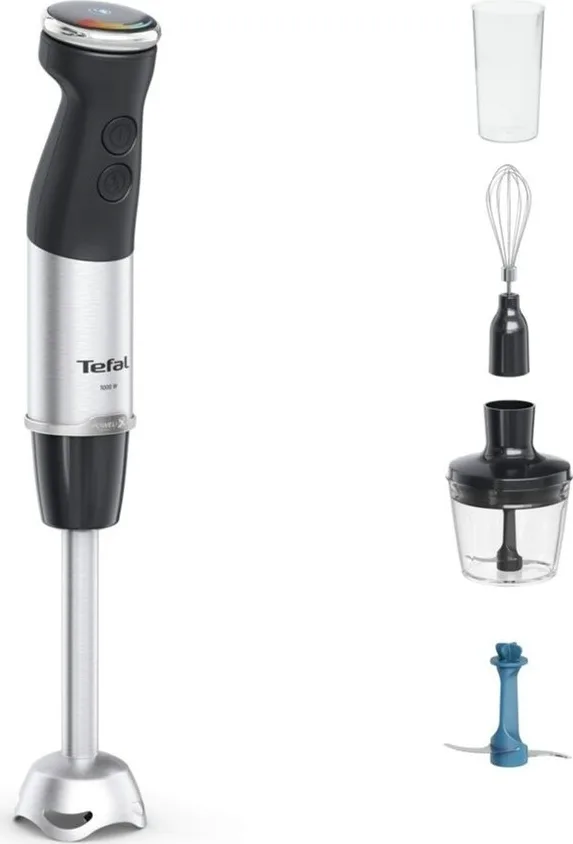 Занурювальний блендер Tefal 1000Вт 800мл чорний сріблястий