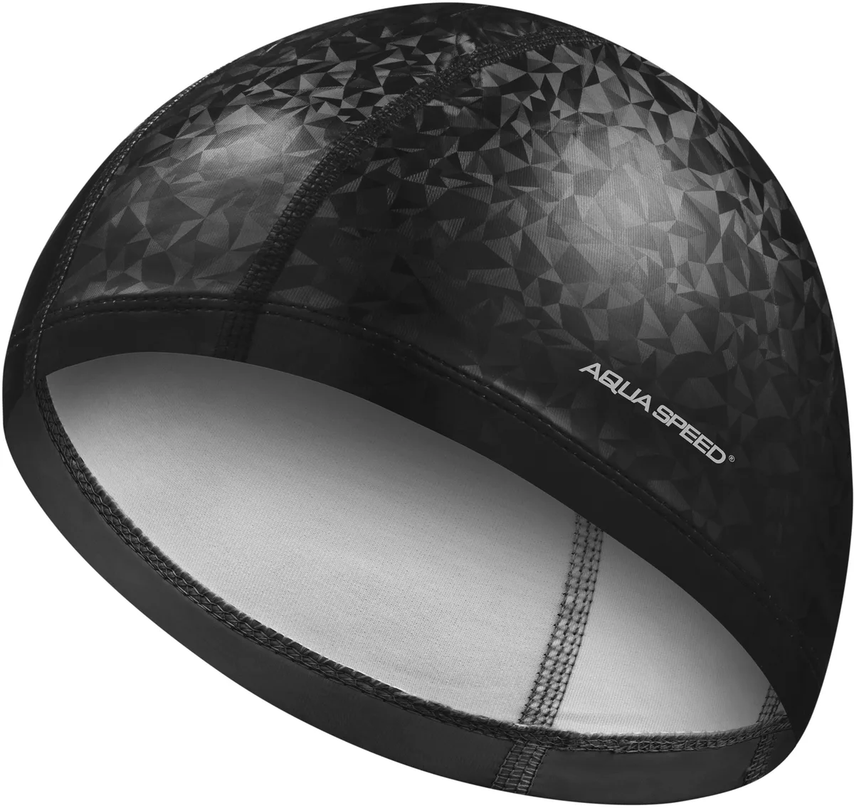 Шапка для плавання Aqua Speed PU поліестер OSFM чорна