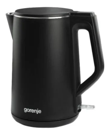Електрочайник Gorenje металевий 1,5 л чорний 2200 Вт