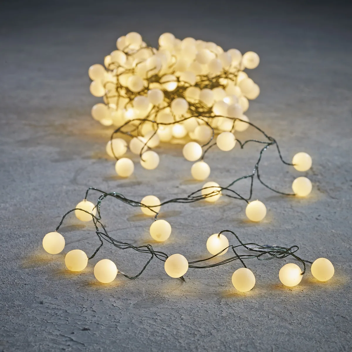 Гірлянда-кластер Luca Lighting 80 LED 5 м зелена струна теплий білий
