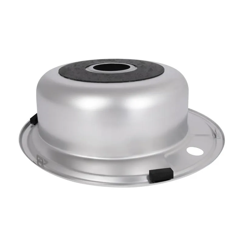 Кухонная мойка Brinex 490-A круглая 0,6 мм нержавеющая сталь 610х510х520 мм Сатин