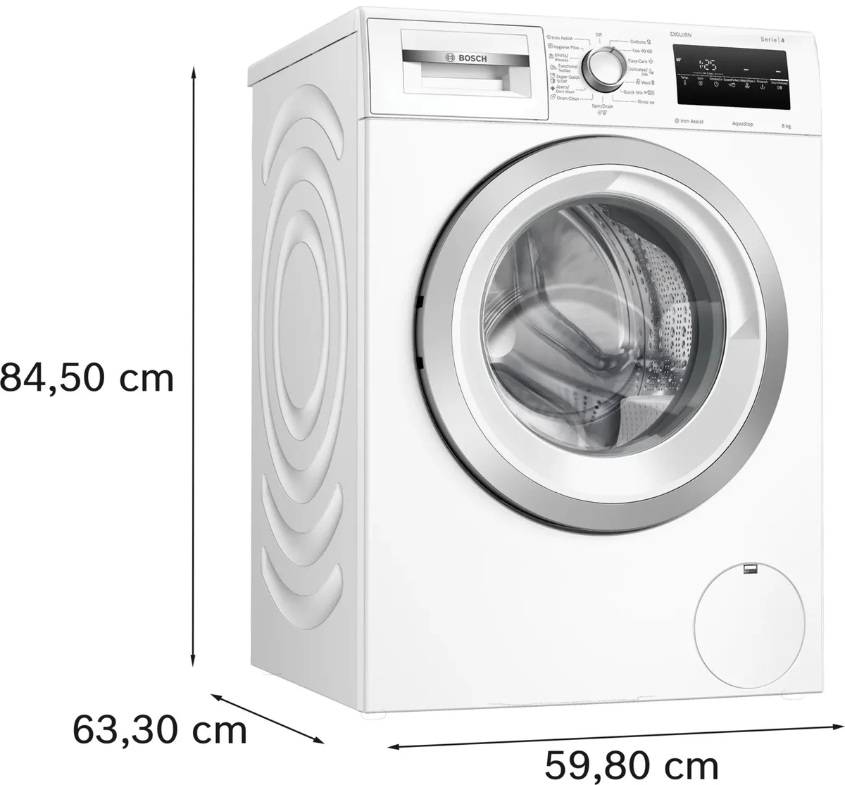 Пральна машина Bosch фронтальна 8 кг A 1200 об/хв біла