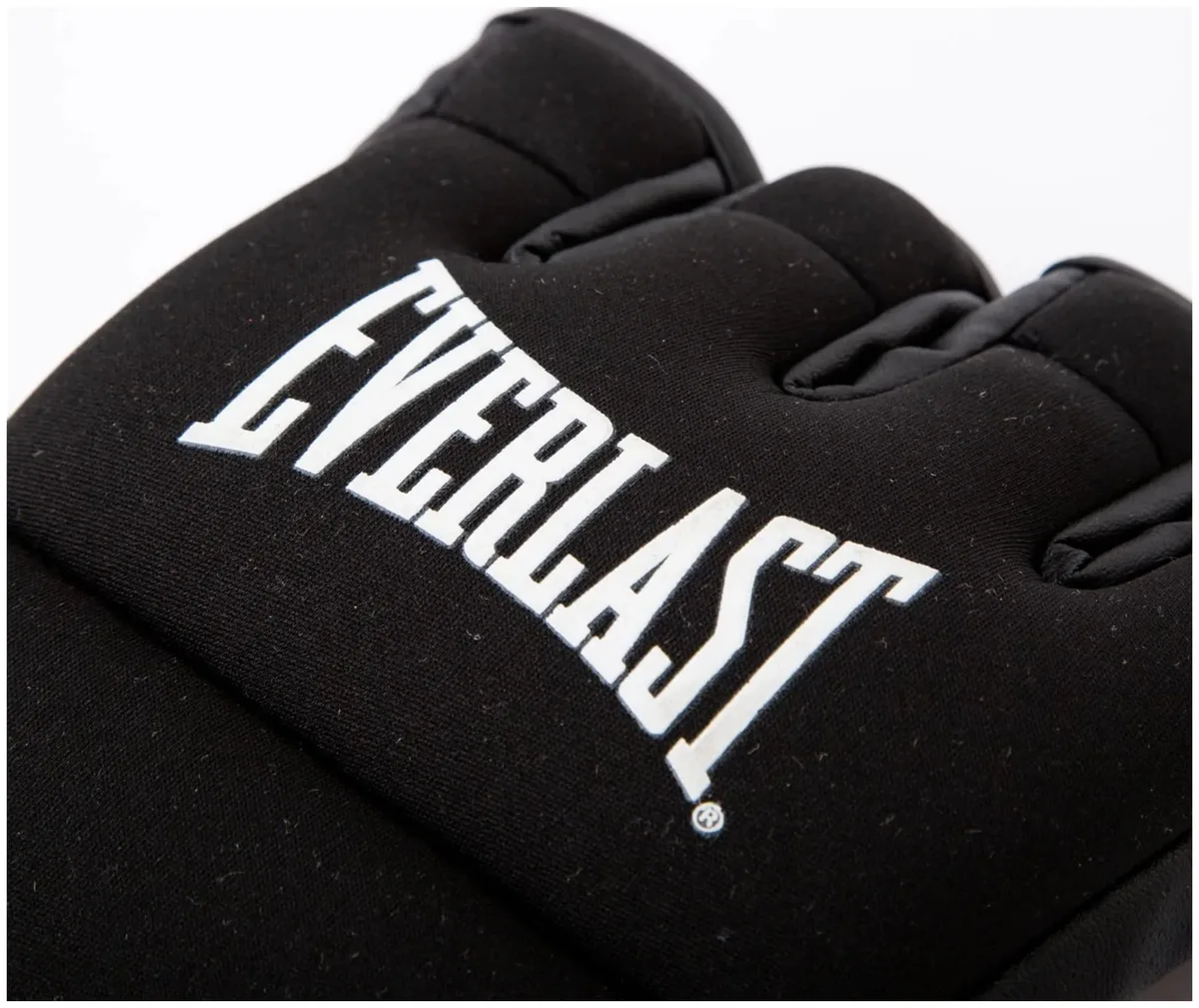 Рукавички Everlast синтетична шкіра L/XL чорні унісекс для кікбоксингу