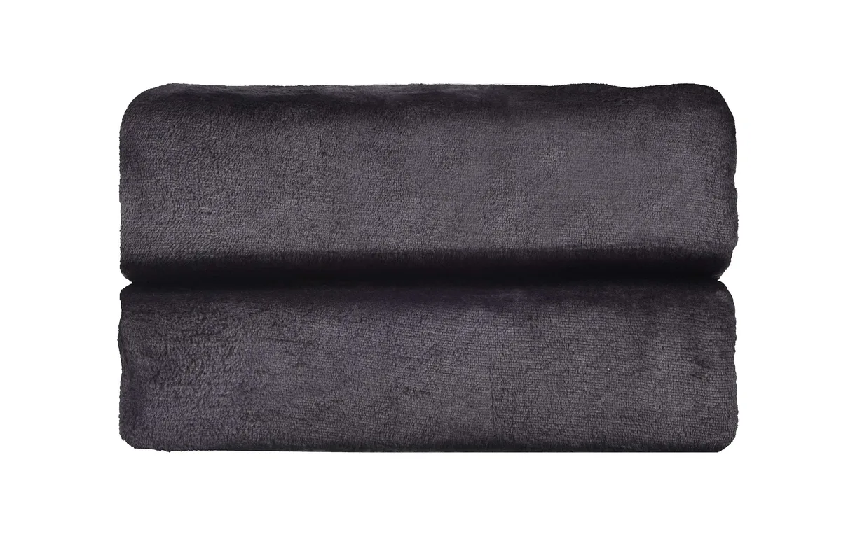 Плед ARDESTO Flannel 160х200см темно-сірий мікрофібровий плед для спальні вітальні дитячої декор