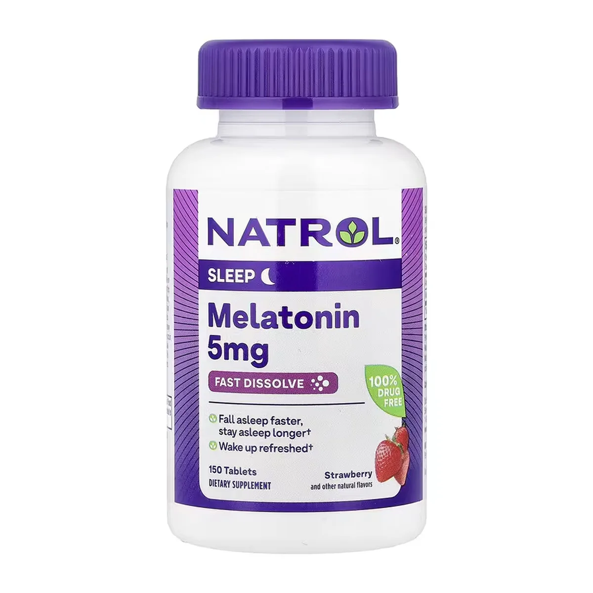 Мелатонін 5 мг NATROL 150 таблеток для сну та бадьорості