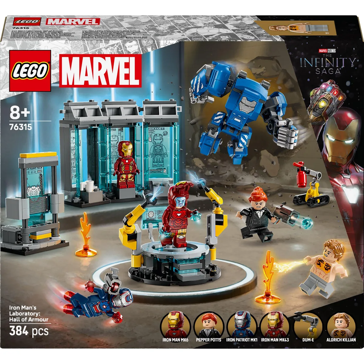 Конструктор LEGO Super Heroes 3 мініфігурки 3 броньові капсули різнокольоровий