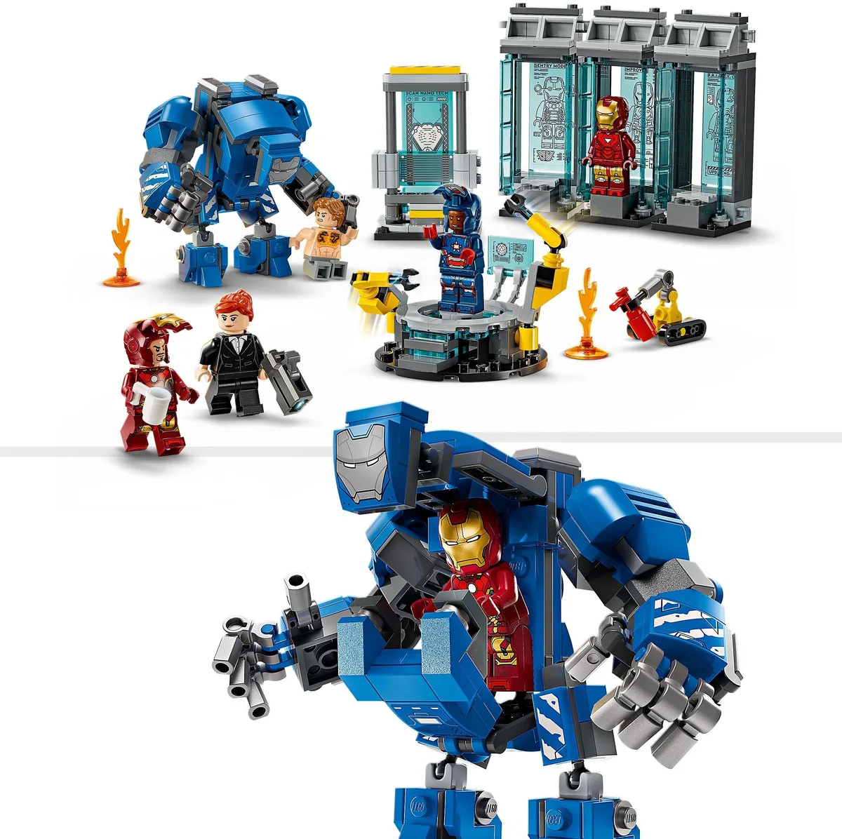 Конструктор LEGO Super Heroes 3 мініфігурки 3 броньові капсули різнокольоровий