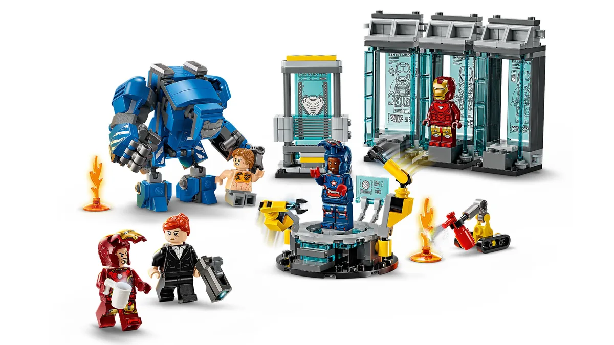 Конструктор LEGO Super Heroes 3 мініфігурки 3 броньові капсули різнокольоровий