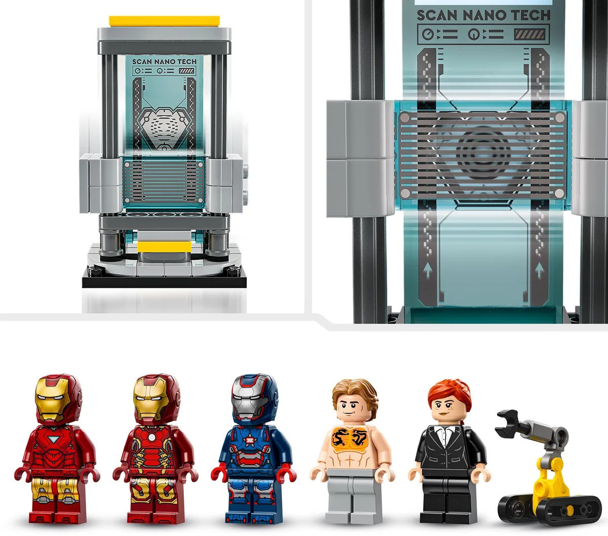 Конструктор LEGO Super Heroes 3 мініфігурки 3 броньові капсули різнокольоровий
