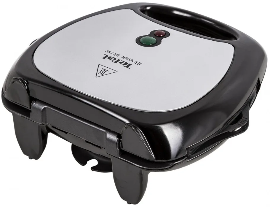 Бутербродниця Tefal Нержавіюча сталь 700 Вт Чорна 2 відділення