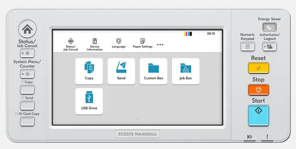 Багатофункціональний пристрій Kyocera лазерний кольоровий А4 1200х1200 dpi для офісу