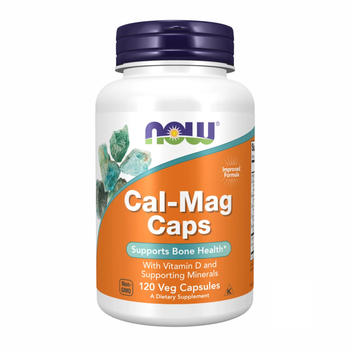Cal-Mag Caps NOW Foods 120 капсул для здоровья костей с витаминами D и K